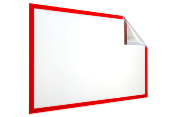 Magnetilised infotahvliraamid formaadile DIN A4, 229 x 315 mm, punane