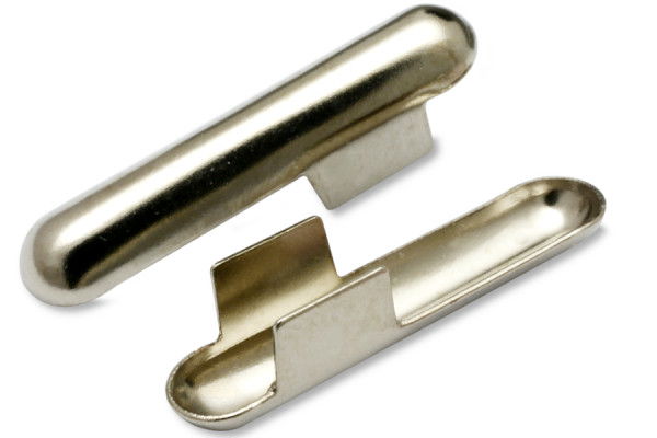 Metallist splindid (T-kujulised) nöörile, ava 5,0 mm, nikeldatud