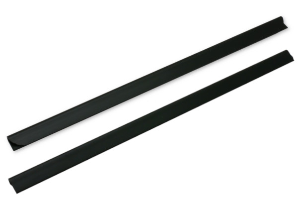 Klemmliistud, 3–4 mm kinnitus, must