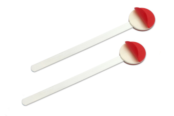 Metallist Dekolift-Tabs, umbes 80 mm laiune riba, plastkattega, kahe kleepuvapinnaga