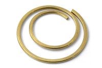 Ümarad kirjaklambrid „circular“, <BR>läbimõõduga 20 mm, <BR>messingitud