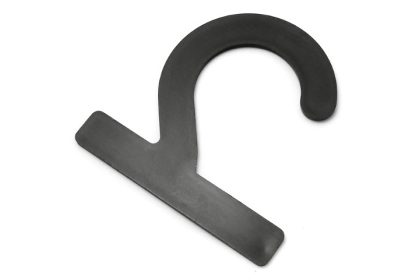 Plastikust näidisekonksud, 72 x 72 x 2 mm, mustad