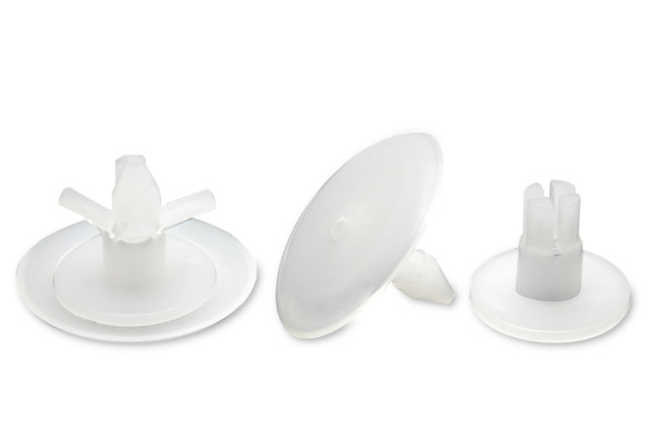 Pressitavad paisuvneetid, plastist, naturaalne, 7–12 mm