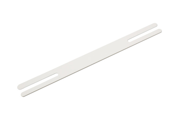 Plastist lamedad klammerdused , lamedad ja avatud, 150 mm, valged