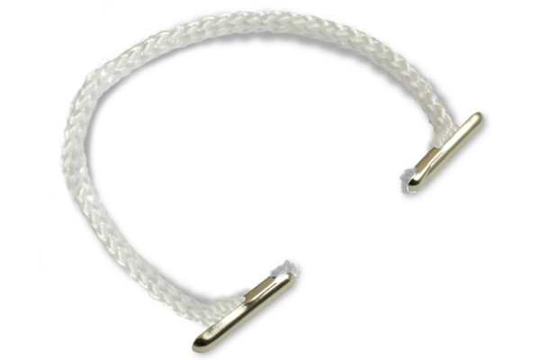 PP-nöörist kandesangad, läbimõõt 5 mm, valged